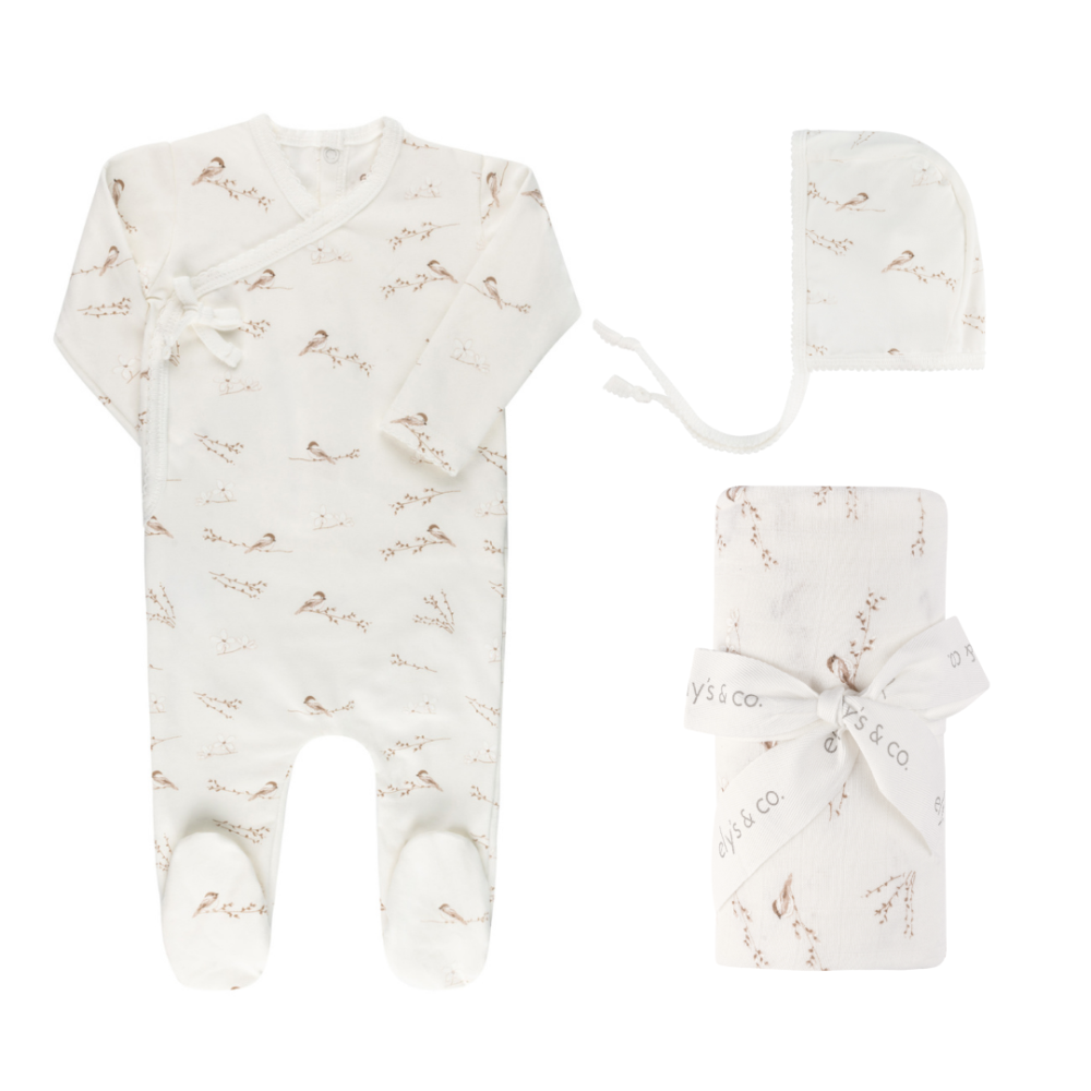 Jersey Cotton - Vintage Birds Collection - Take Me Home Sets - Image 3