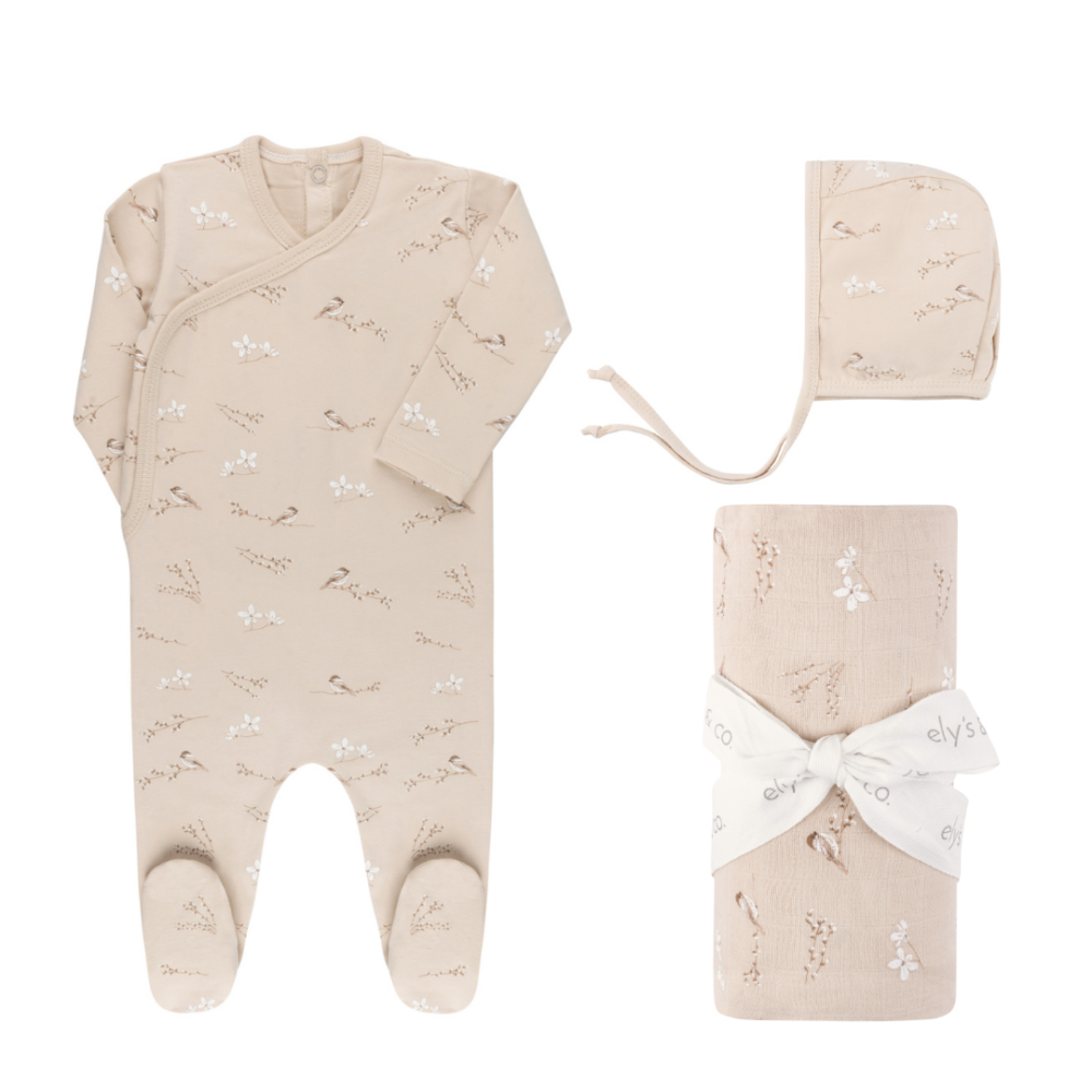 Jersey Cotton - Vintage Birds Collection - Take Me Home Sets - Image 4