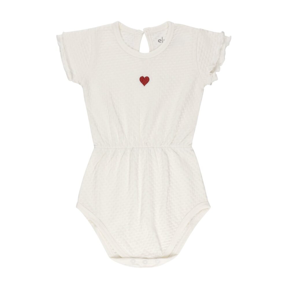 Cotton - Embroidered Heart and Star Collection-Romper