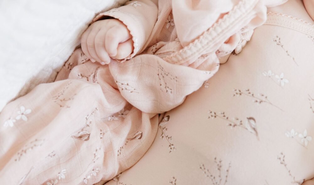 Jersey Cotton - Vintage Birds Collection - Bamboo Muslin Swaddle - Image 12